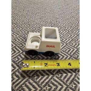 Vintage 1986 Fisher Price Mail Truck Red Lettering